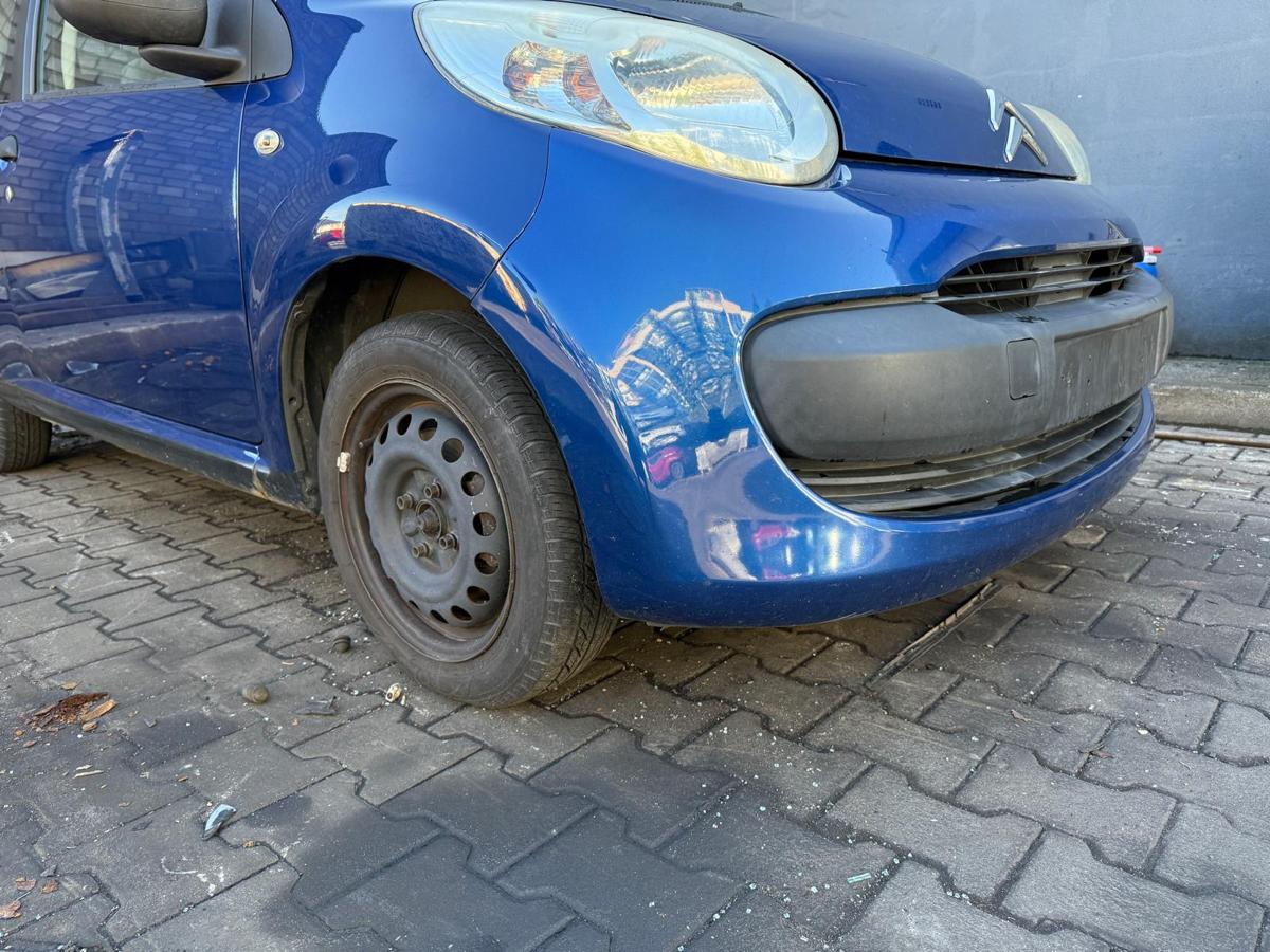 Citroen C1 original Stoßstange Stoßfänger vorn KNR Bleu Damas BJ08